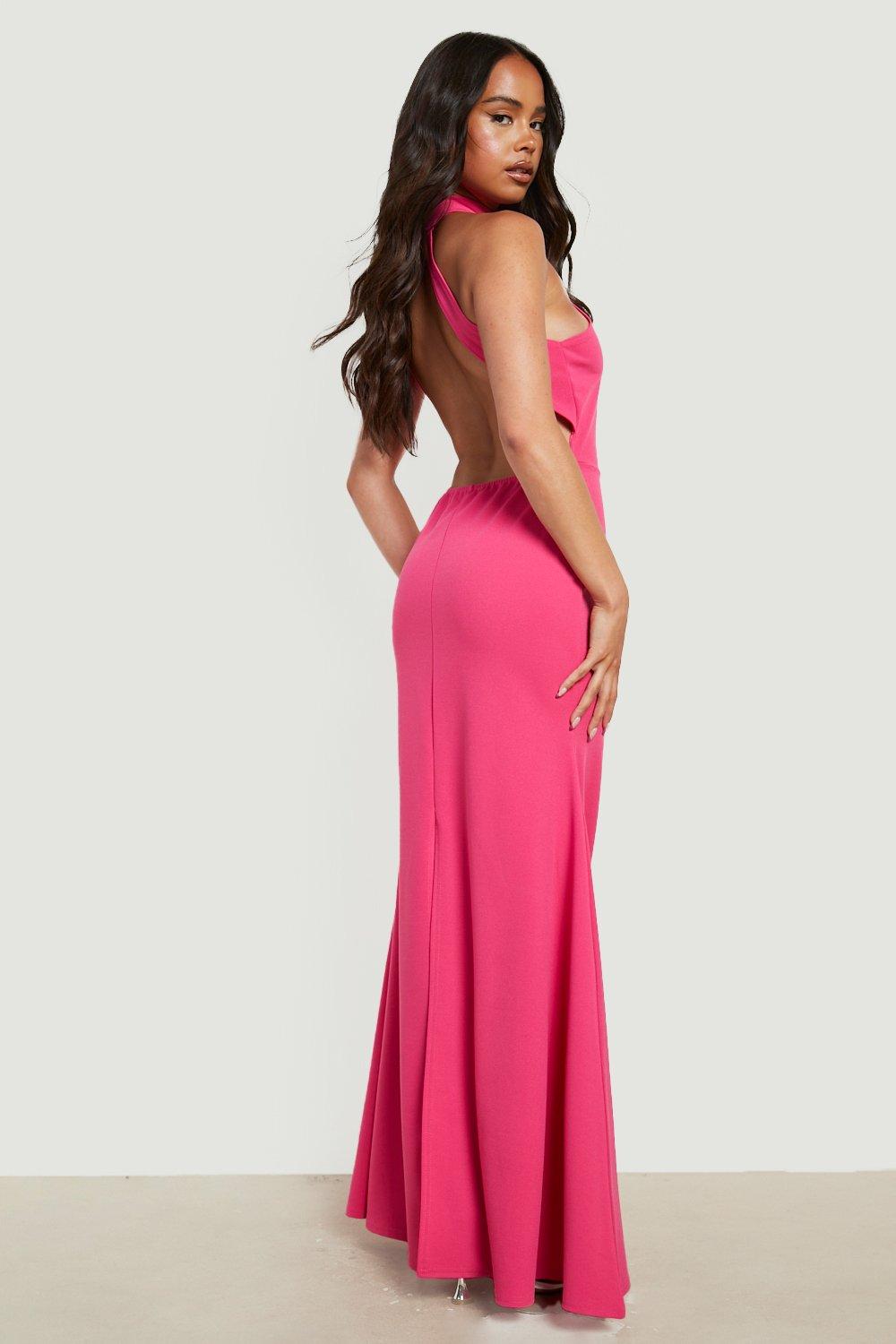 Open back sale maxi dress uk